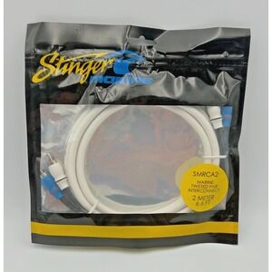 Stinger SMRCA2 Marine Grade 2-Channel RCA Interconnect Audio Cable‎ 2m/6.6ft